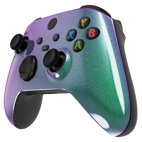 Xbox Series Sx Controller Front Faceplate Glossy Chameleon Green Purple