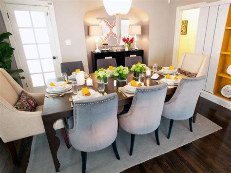 Formal Dining Room With Glamorous Touches Hgtv
