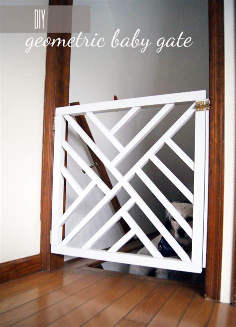 Not all banisters are the same, which is why this kidco gate is one of the best baby gates for stairs with banisters. DIY Geometric Baby Gate — Undeclared Panache