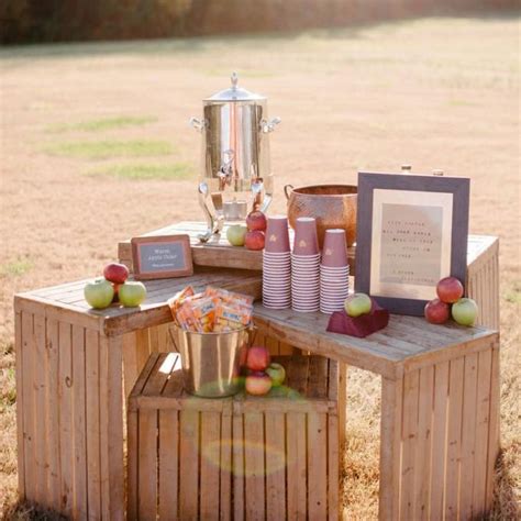 The Apple Cider Bar Is The Best Fall Wedding Trend Yet