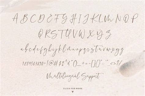 Another type is casual script writing, which tends to be less formal and looser and has wider strokes. Sinthya Casual Script Font