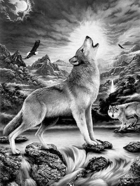 This Is A Beautiful Picture I Shall Save 🤩🤔 Mandala Wolf Wolf