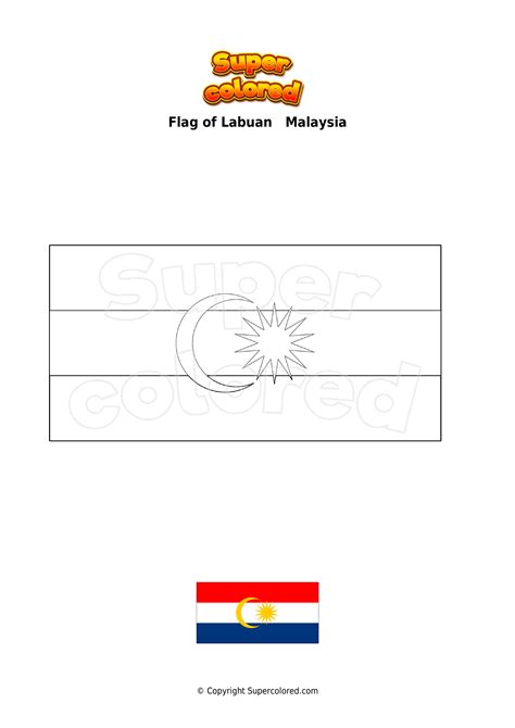 Coloring Page Flag Of Labuan Malaysia Supercolored The Best Porn Website