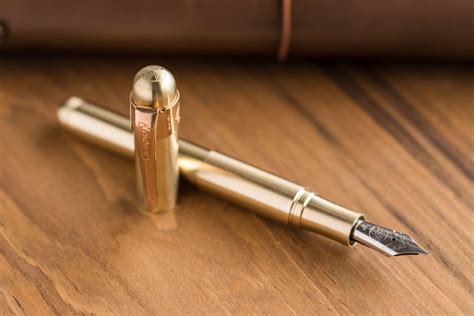 Kaweco Supra Deluxe Clip Raw Bronze The Goulet Pen Company