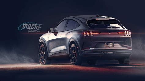 Ford Mustang Inspired Electric Suv Cad Images Leaked Renders Surface