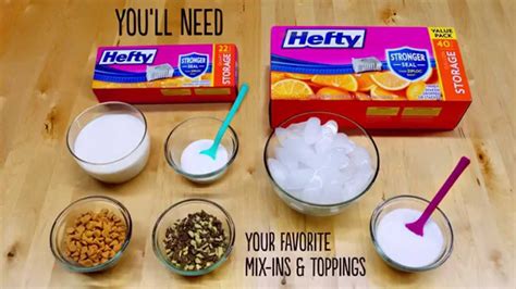 Make Your Own Ice Cream In A Bag Youtube