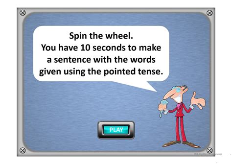 Verb Tenses Wheel English Esl Powerpoints For Distance Learning And