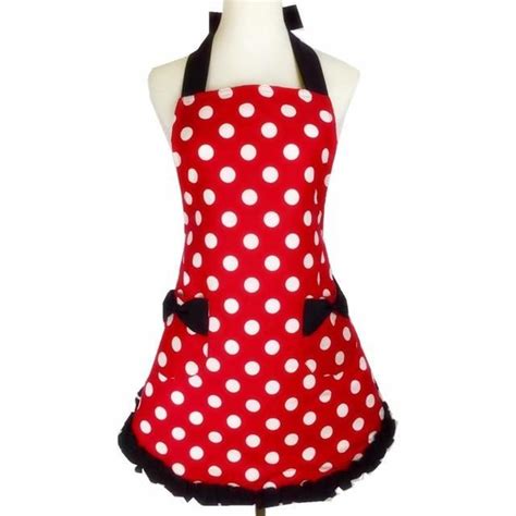 Minne Polka Dot Apron Is A Cute Addition To Our Apron Selection This Apron Should Make Every
