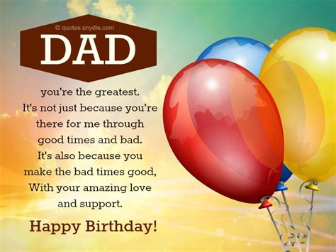 From da da to daddy to dad, you've always been by my side. Happy Birthday Dad Quotes - Quotes and Sayings