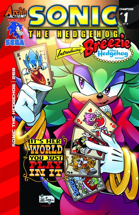 Sonic The Hedgehog 268 Breezie Cover Fresh Comics