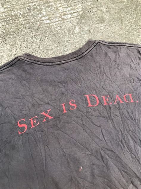 vintage marilyn manson sex is dead 1997 men s fashion tops and sets tshirts and polo shirts on