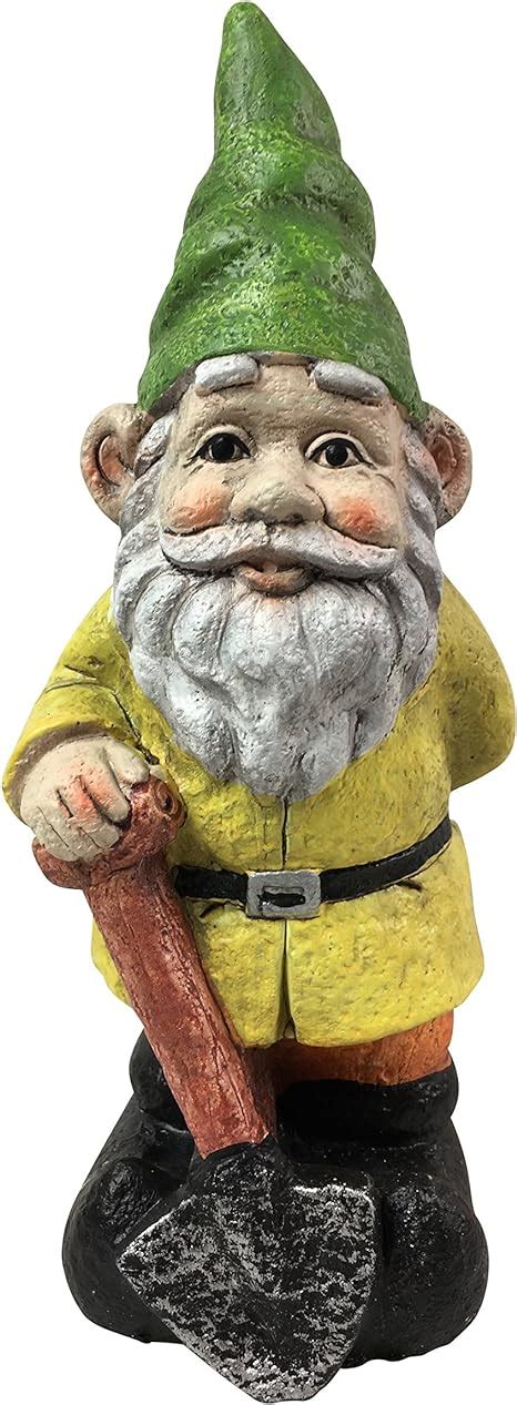 Hand Painted Antique Looking Concrete Garden Gnome With