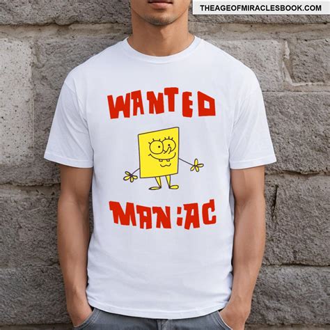 Spongebob Squarepants Wanted Maniac T Shirt