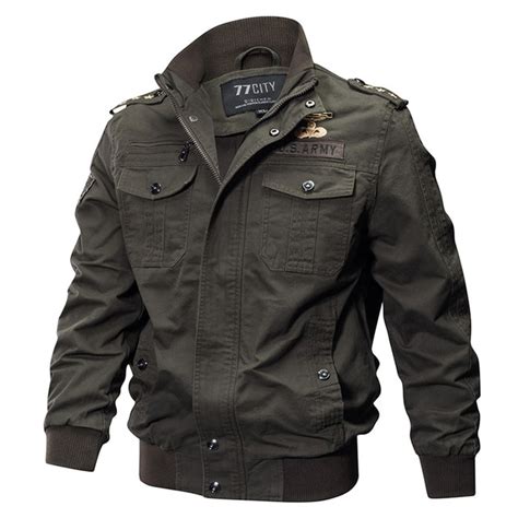 Refire Gear Military Pilot Jackets Men Winter Autumn Bomber Cotton Coat