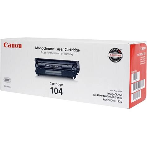 Canon 0263b001 104 Toner 2000 Page Yield Black