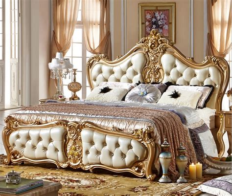 Buy Italian Leather Bed Elegant Design Of King Size