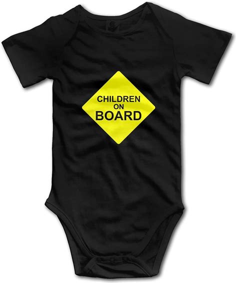 Children On Board Caution Sign Baby Girl Clothes Onesies
