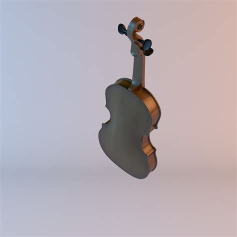 violin 3d model