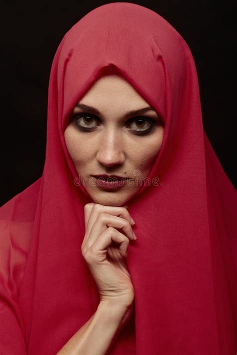 Woman With Headscarf Stock Image Image Of Closeup Lifestyle 253182515