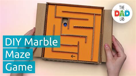 How To Make A Marble Maze Diy Cardboard Games Youtube