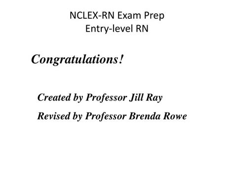 Ppt Nclex Rn Exam Prep Entry Level Rn Powerpoint Presentation Free
