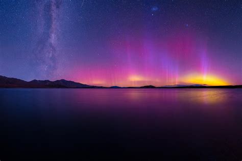 Aurora Australis Over Lake Tekapo New Zealand Last Night 2048×1365