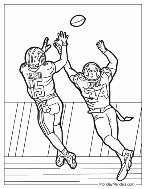 42 Football Coloring Pages Free Pdf Printables