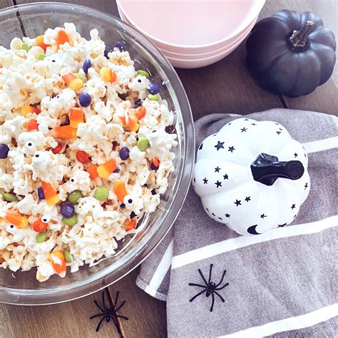 Halloween Popcorn Mix At Home With Natalie