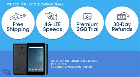 Free Tablet 100 Free Data Service On Freedompop 4g Lte
