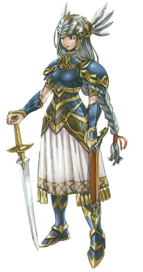 Lenneth Concept Characters And Art Valkyrie Profile 2 Silmeria Valkyrie Character Art
