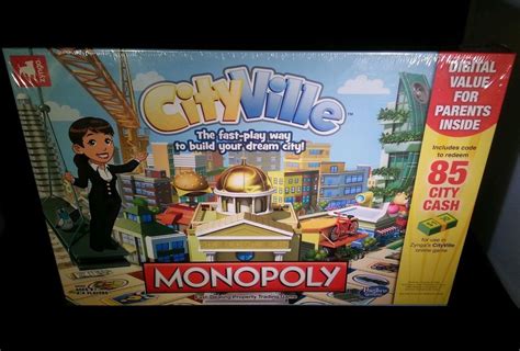 Sealed New Monopoly Cityville Board Game Zynga Edition 2012 Video