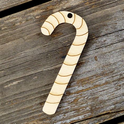 10x Wooden Christmas Candy Cane Craft Shapes 3mm Plywood Xmas Etsy
