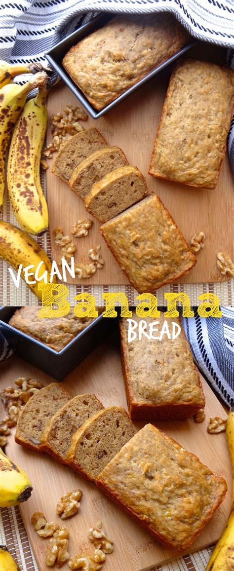 Super moist Vegan Banana Bread recipe - egg and dairy free ...