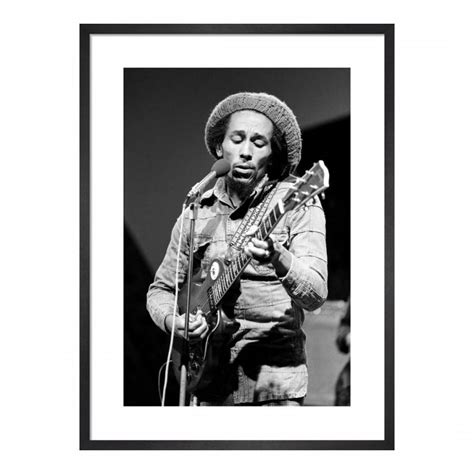 Bob Marley June 1978 36x28cm Framed Print Brandalley