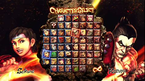 Street Fighter X Tekken Character Select Youtube