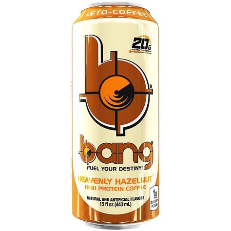 Bang Energy Drink Keto Coffee Heavenly Hazelnut Pops America