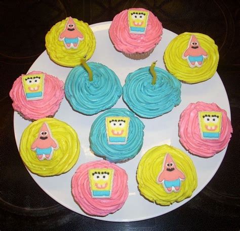 Spongebob And Patrick Cupcakes — Childrens Birthday Cakes