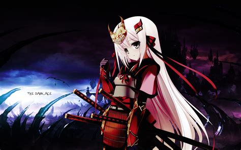 46 Anime Girl Warrior Wallpaper On Wallpapersafari