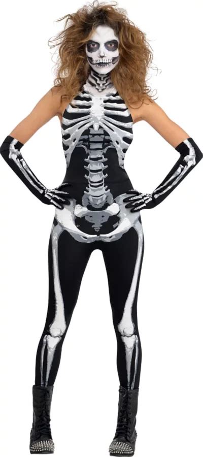 Adult Bone A Fied Babe Skeleton Costume Party City