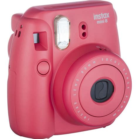 Fujifilm Instax Mini 8 Polaroid Fuji Malina Raspberry Instant Film Camera