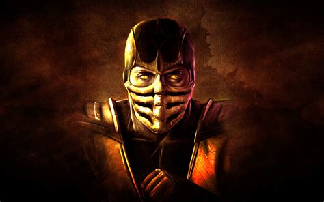 Fond d écran Combat mortel Mortal Kombat X Ninja Scorpion ART