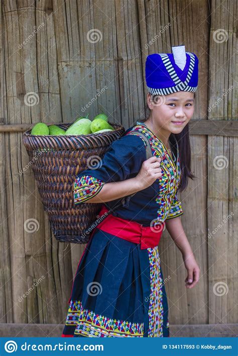 Hmong Ethnic Minority In Laos Editorial Stock Photo - Image of clothes, lifestyle: 134117593