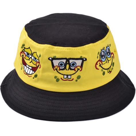 Summer Spongebob Cotton Bucket Hat Bob Chapeau Fishing Fisherman Cap