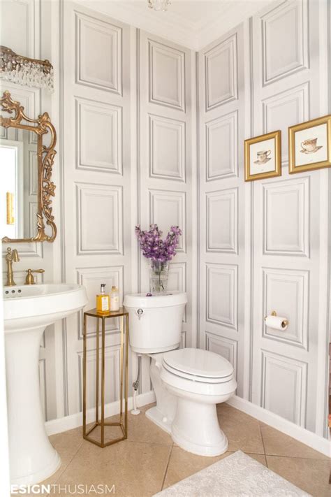 Powder Room Ideas Elegant Powder Room Makeover On A Budget