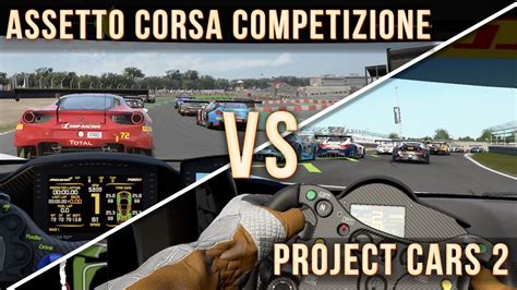 Assetto Corsa Competizione VS Project Cars 2 Mclaren GT3 Brands Hatch