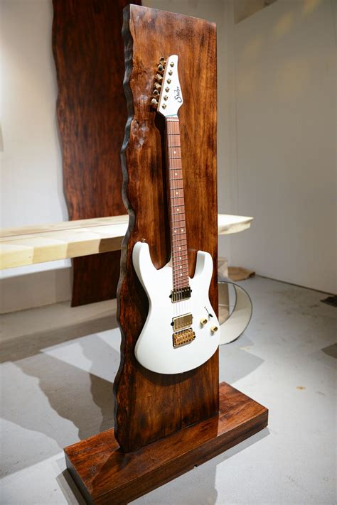 Doro Designs Live Edge Guitar Stand Wooden Guitar Stand Guitar Stand