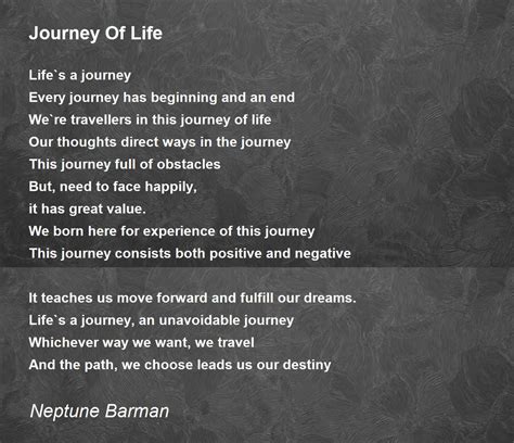 Journey Of Life Poem By Neptune Barman Poem Hunter