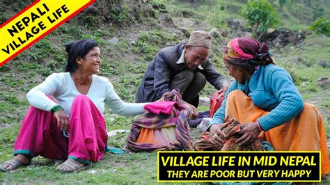 Village Life In Mid Nepal They Are Poor But Very Happy Vlog By Iamsuman Youtube