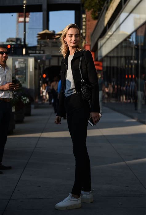 Model Maartje Verhoef Is Seen Outside The Dvf Show During New York Model Fashion New York
