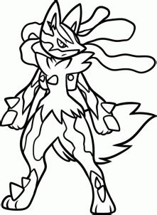 For its enemies, it has no mercy whatsoever. How to Draw Mega Lucario, Step by Step, Pokemon Characters ...